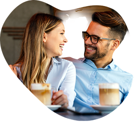couple smiling